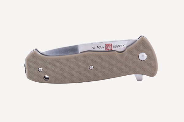 Нож складной AL MAR S.E.R.E. 2020 G 3,6" Combo (Coyote G10; клинок: сталь D2)
